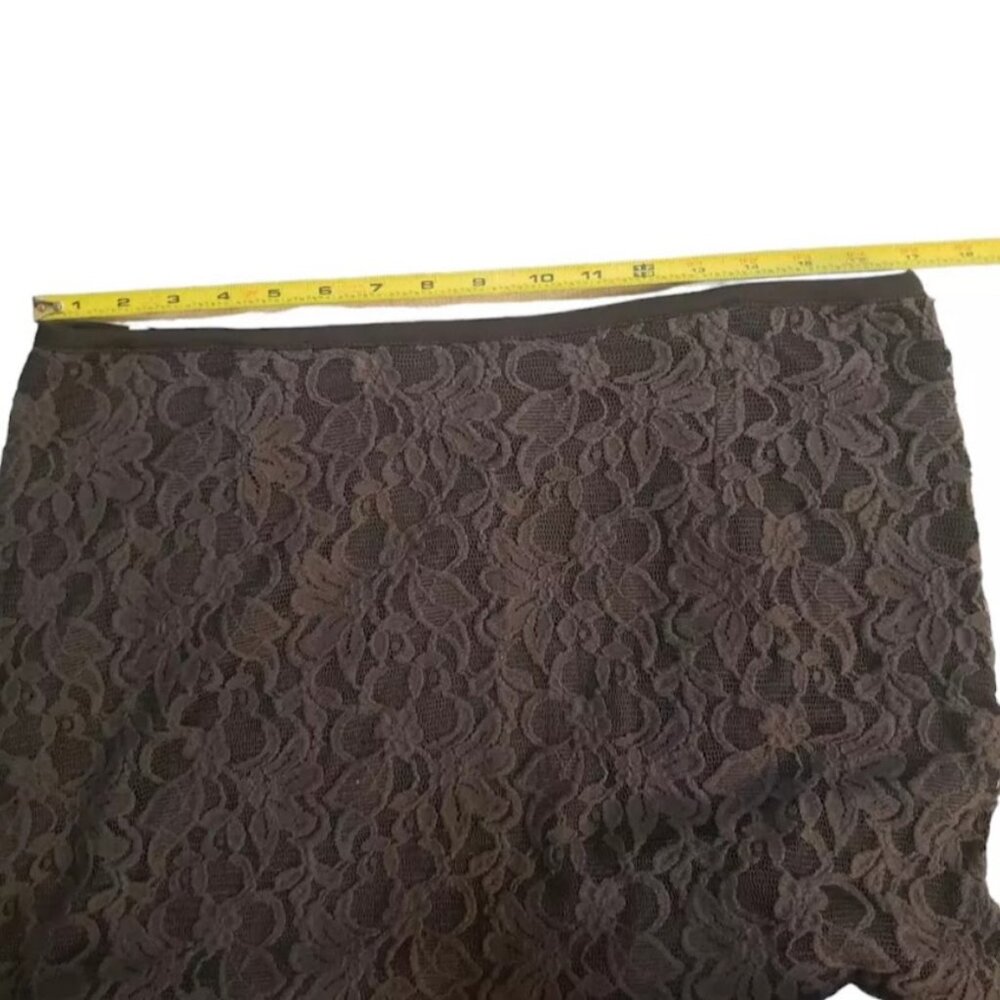 NWT GAP Skirt, Dark Gray Cotton Lace Floral Print Career Casual RETAIL $45, 10 - Picture 9 of 11